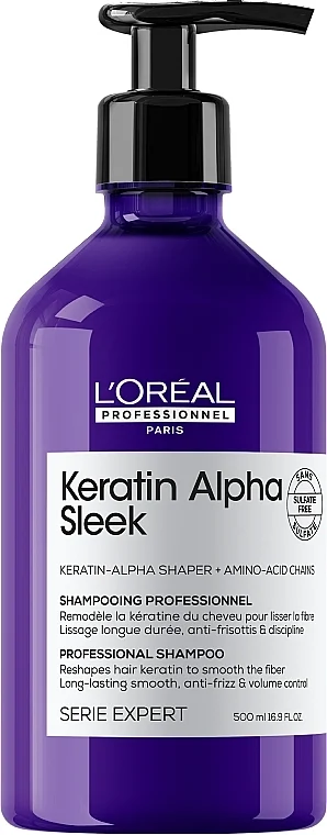 Shampoo professionale senza solfati per la levigatezza e il controllo dell'effetto crespo