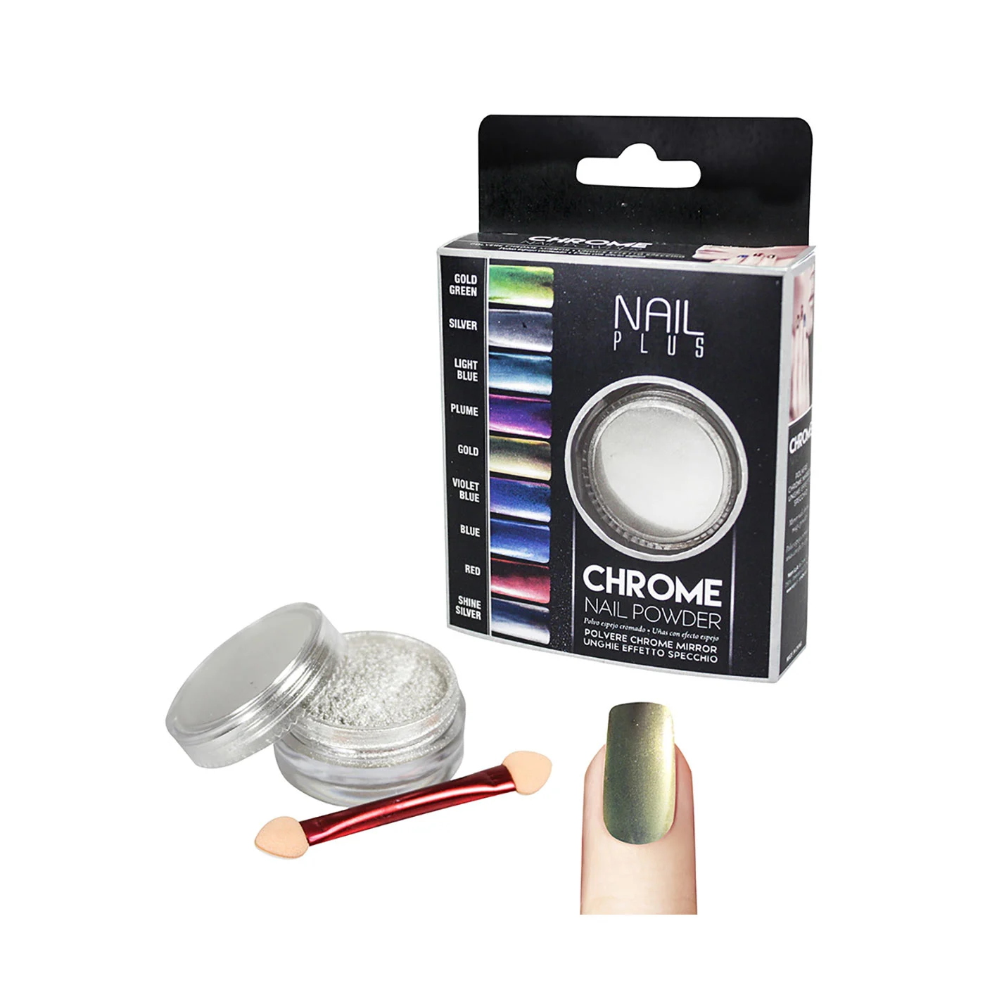 Chrome nail powder 33 gold