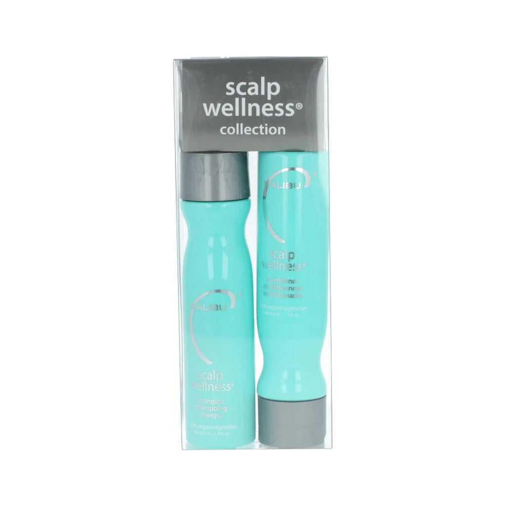 Malibu C Scalp Wellness Collection Shampoo 266 ml + Conditioner 266 ml + Welness sacchetto 4 x 5 g
