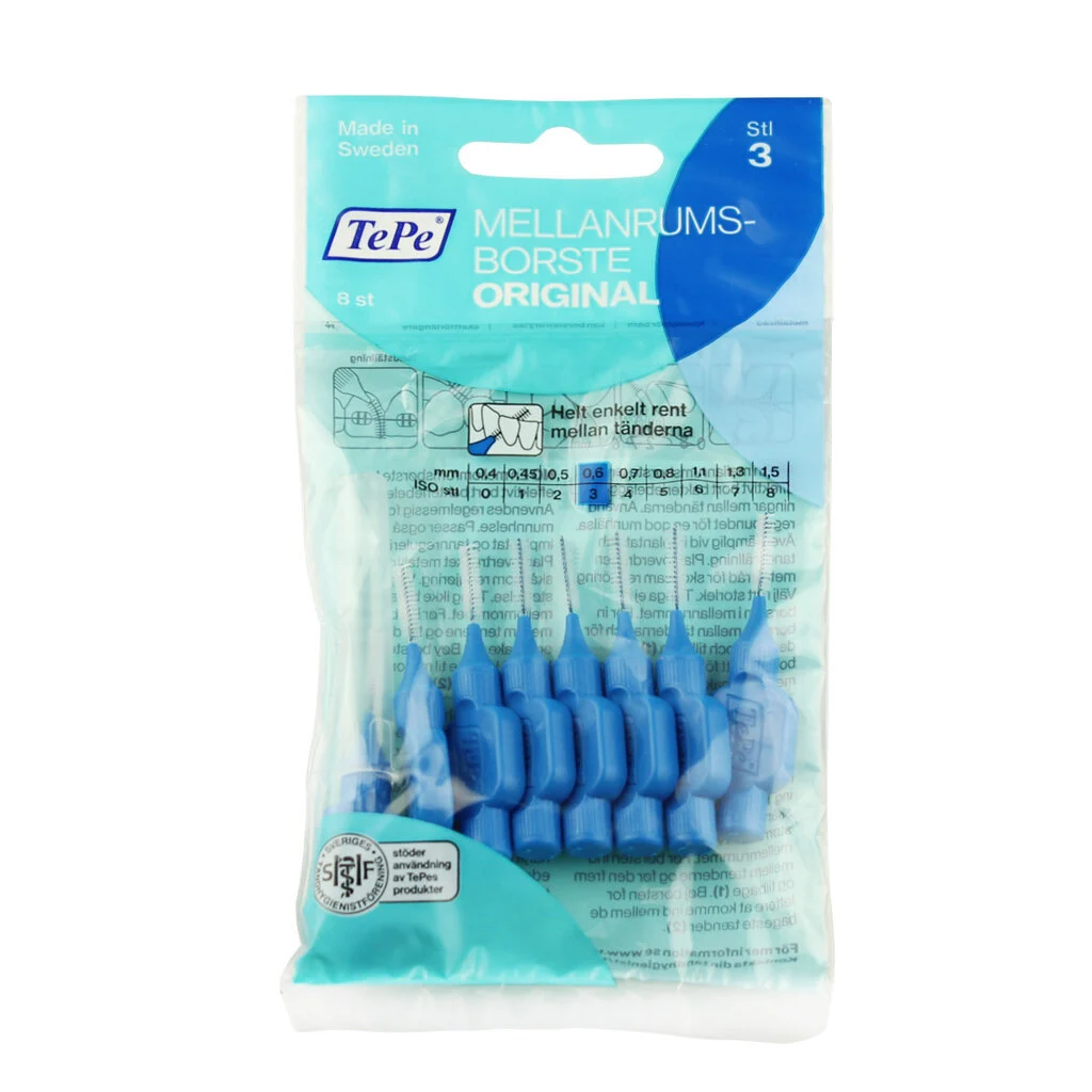 TePe Original Spazzolini interdentali 3 blu (0,6 mm) 8 pz