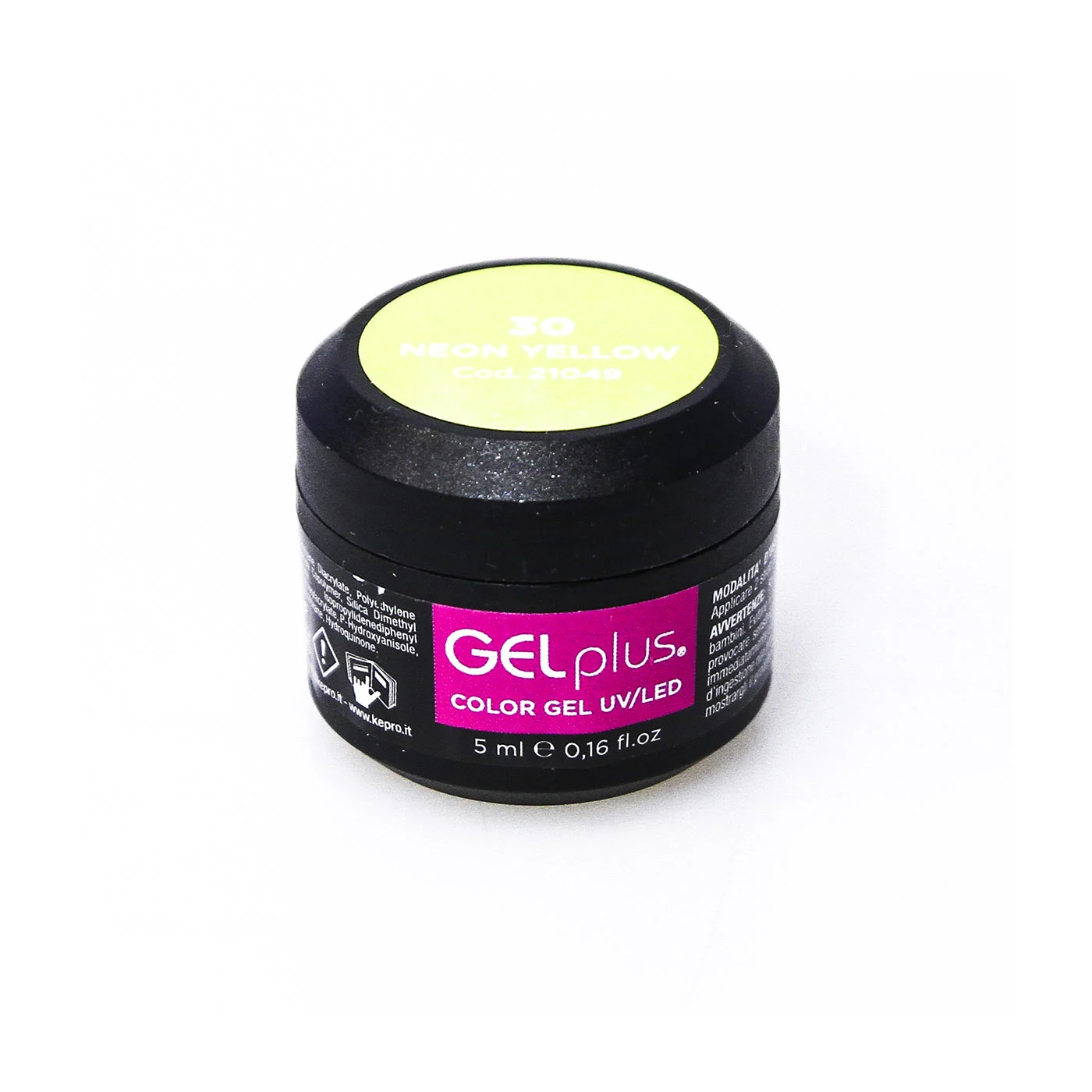 Gel polish uvgel 30 neon yellow
