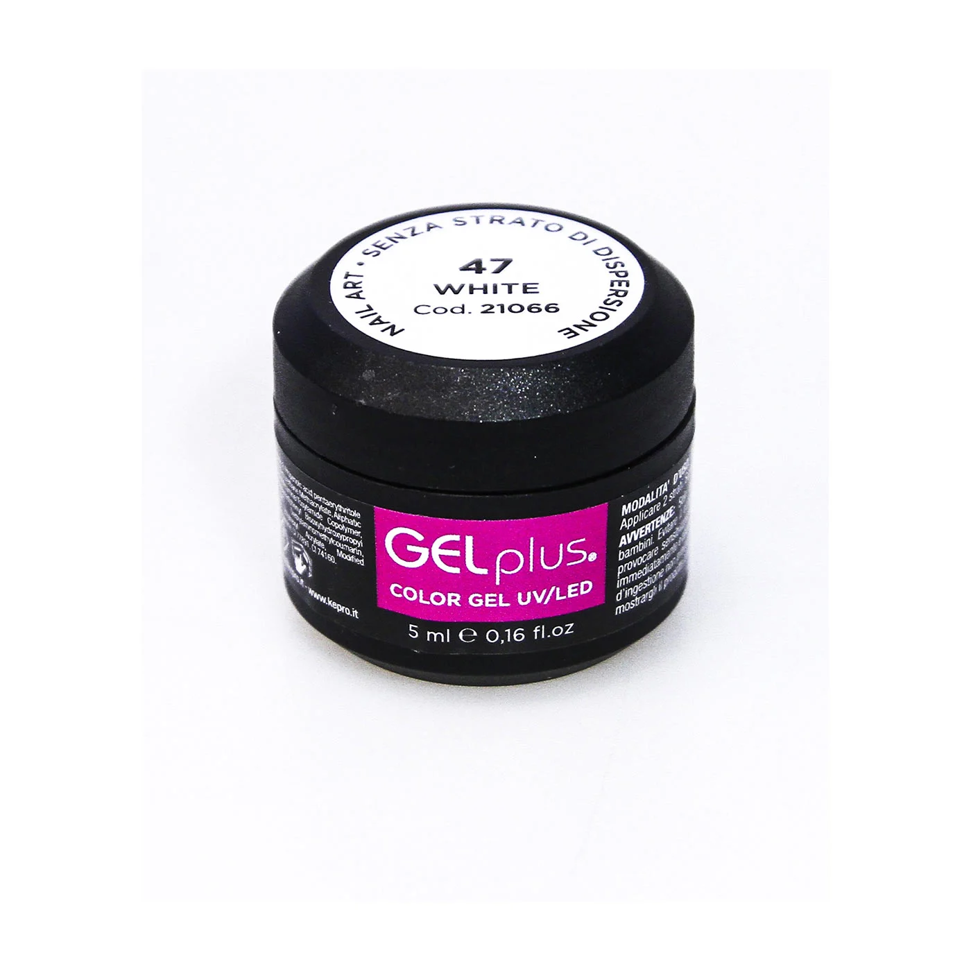 Gel polish nail art s/d47 white