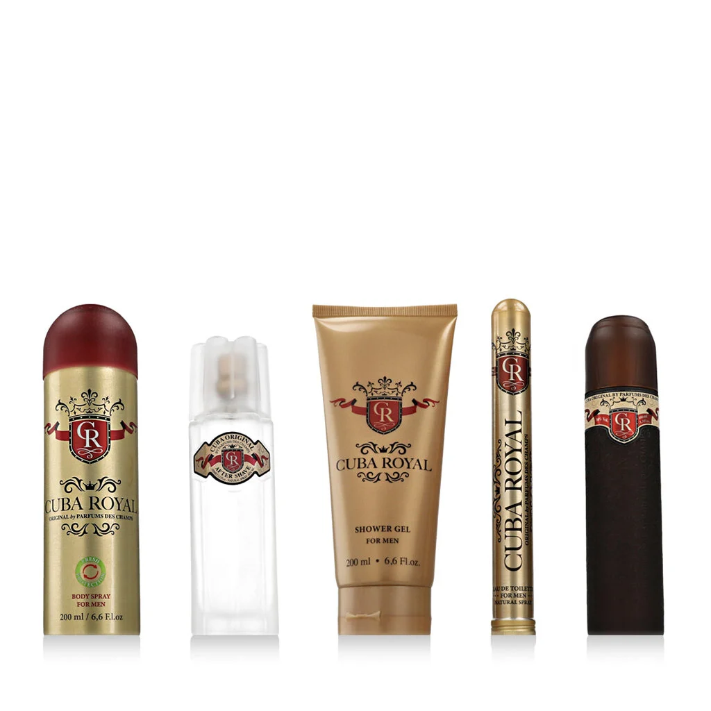 Cuba Royal EDT 100 ml + EDT 35 ml + Dopobarba 100 ml + DEO spray 200 ml + gel doccia 200 ml