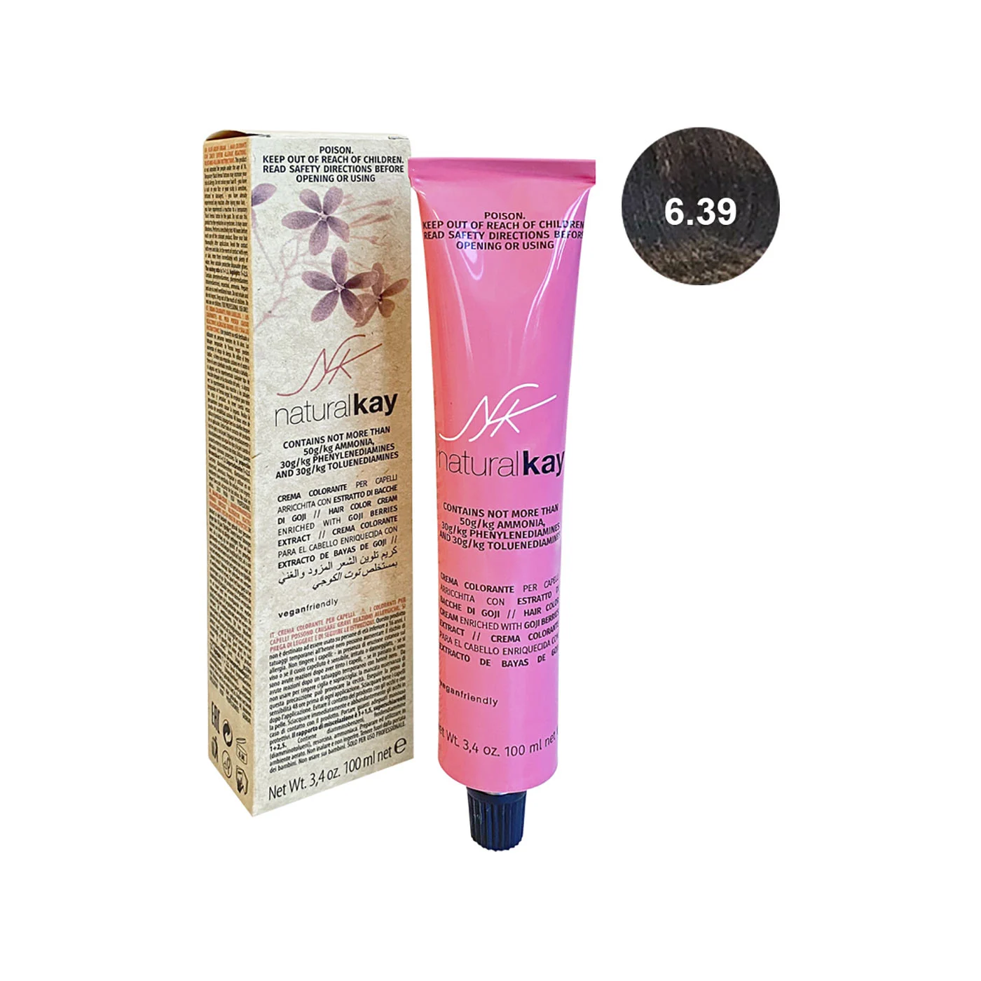 Natural kay biondo scuro tabacco 6.39
