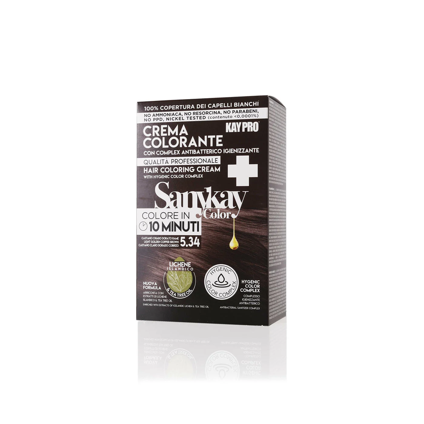 Kitcolor castano ch.dorato rame 5.34