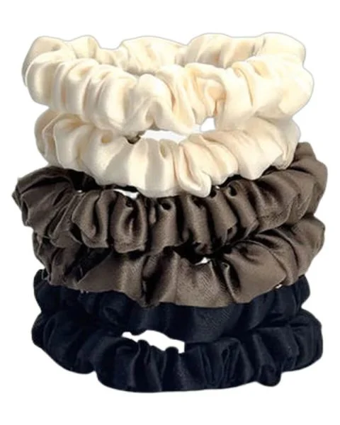Yuaia Haircare Soft Satin Scrunchies Coffee