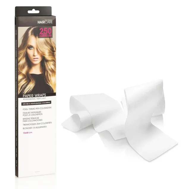 250 Fogli Termici per Meches in Carta 10x40 cm