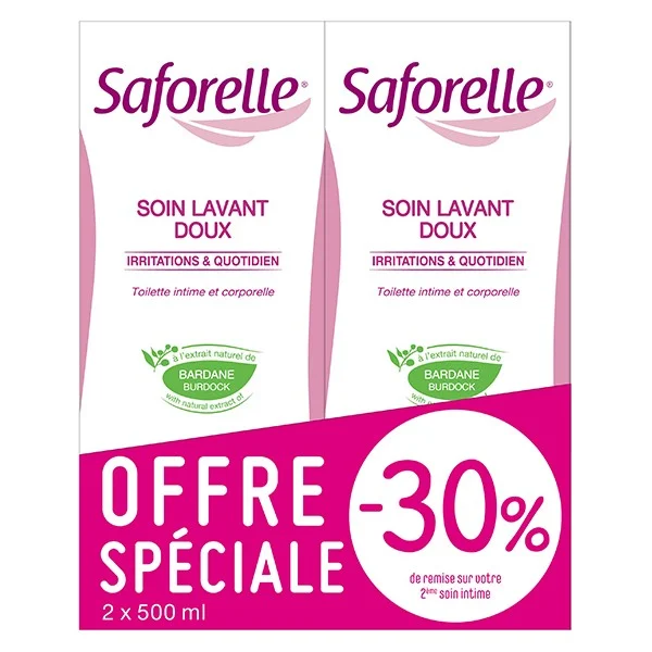 Saforelle Cura Detergente Morbido 2x500ml Lotto × 2