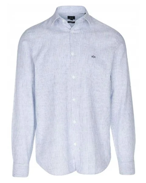 Armani Exchange Regular Fit Shirt Blå Str. XXL
