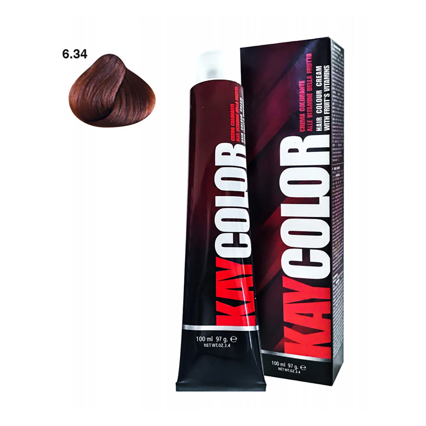 Kay color biondo scuro rame dorato 6.34