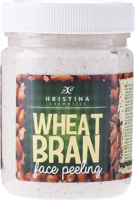 Peeling viso, con germe di grano e crusca di frumento