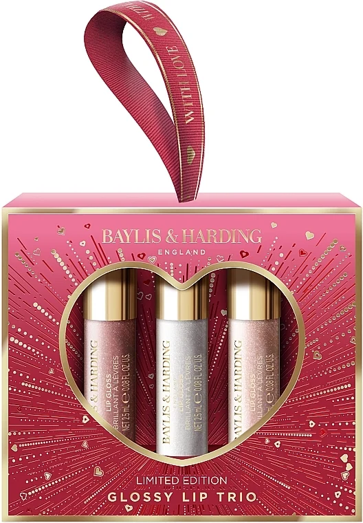 Baylis & Harding Midnight Cherry Glossy Lip Trio (lip/gloss/3x2,5ml)