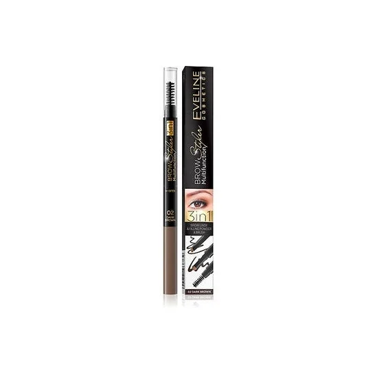 Matita per sopracciglia Eveline Cosmetics 02 Dark Brown 1pc
