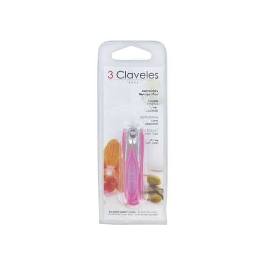 3 Claveles Coppa Cortauñas Rosa 6cm