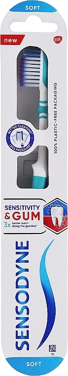 Spazzolino da denti "Sensibilità dei denti e protezione delle gengive", turchese
