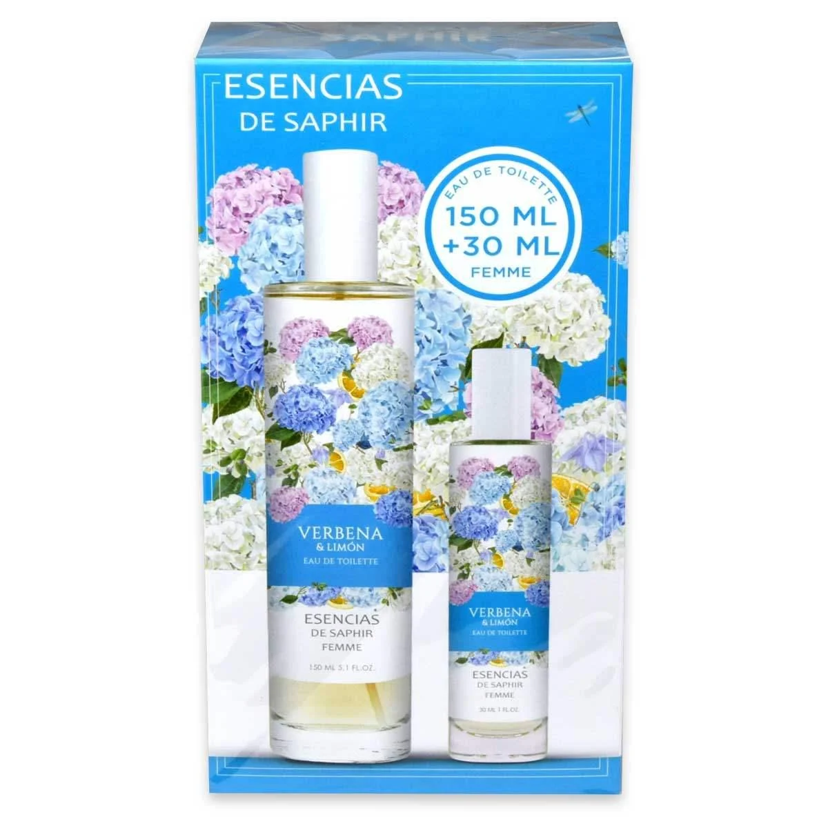 Saphir esencias edt 150 ml + edt 30 ml verbena & limone