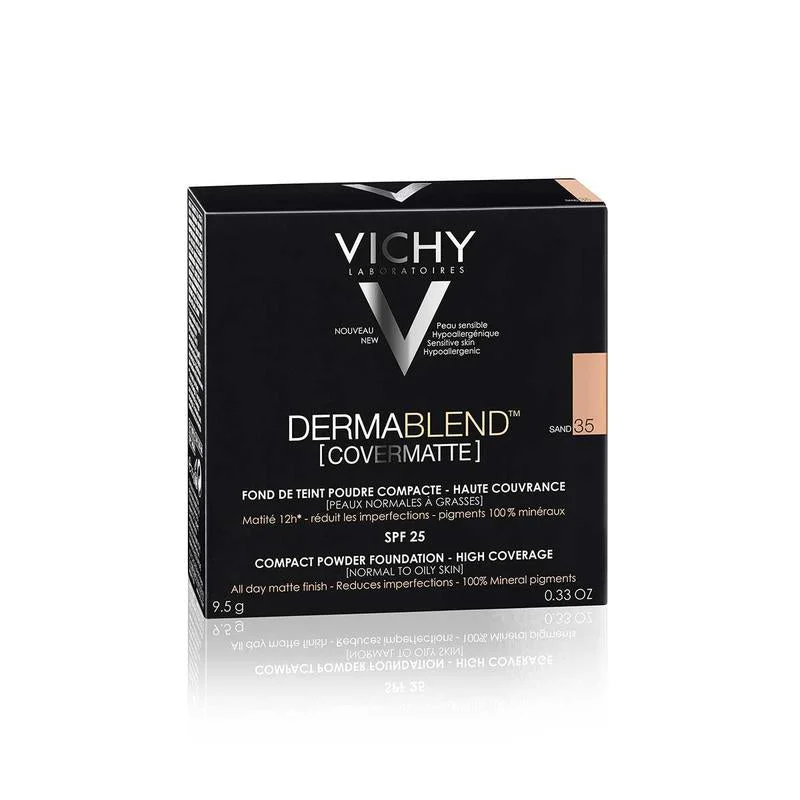 Vichy (Compact Powder Foundation) SPF 25 derma blend Covermatte 9,5 g - Tonalità: 35