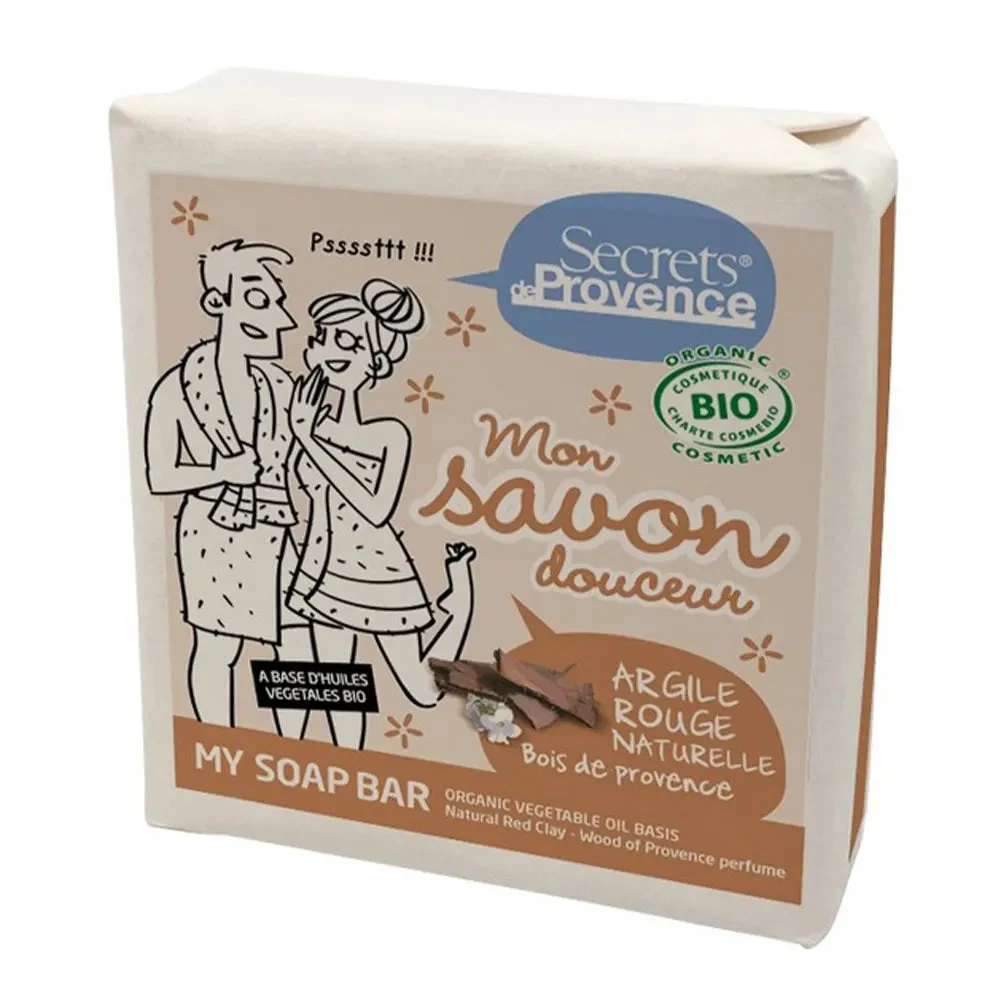 Secrets de Provence Sapone argilla rossa profumo Bois de Provence 100g