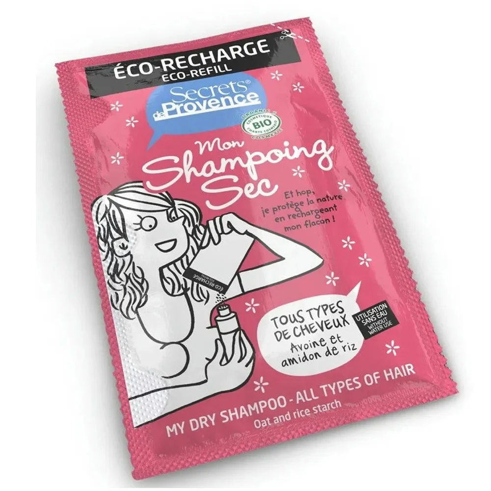 Secrets de Provence Shampoo secco tutti i capelli eco-ricarica 38ml