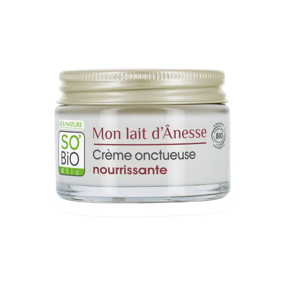 LÉa nature so bio étic Mon Lait d'Anesse - Crema Ricca Nutriente al Latte d'Asina, 50 ml