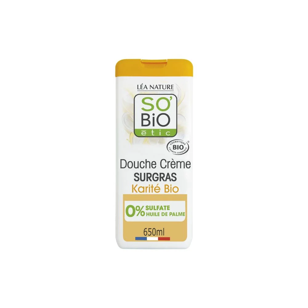 LÉa nature so bio étic Doccia Crema Ultra Idratante al Burro di Karité, 650 ml