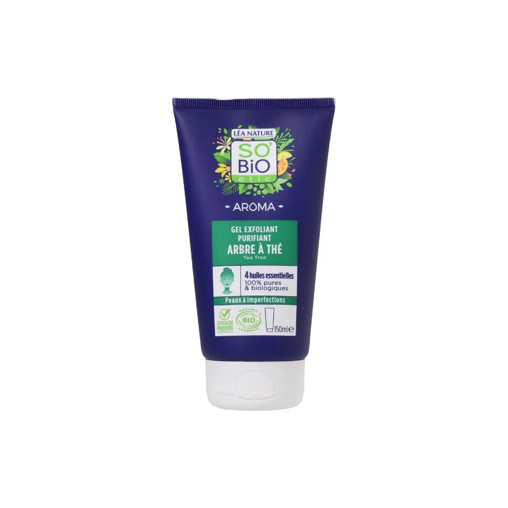 LÉa nature so bio étic Gel Peeling Schiarente al Tea Tree, 150 ml
