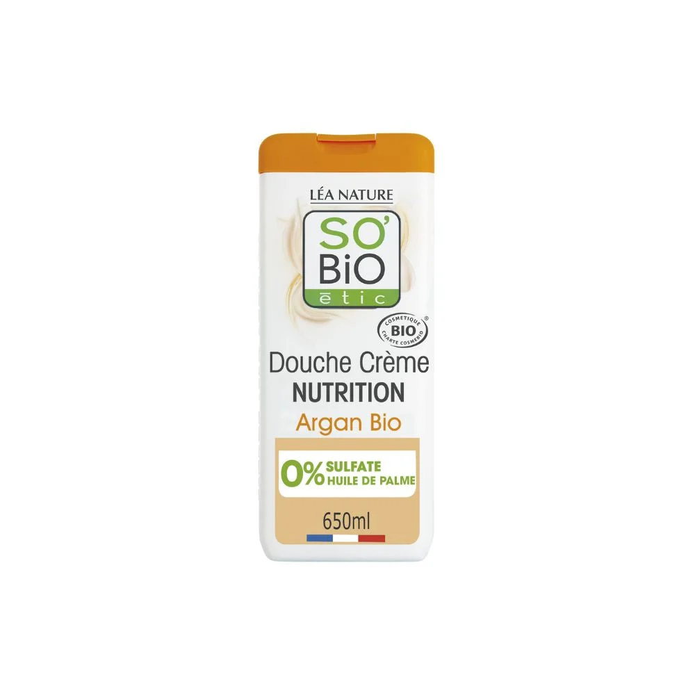 LÉa nature so bio étic Crema Doccia Nutriente all'Olio di Argan, 650 ml