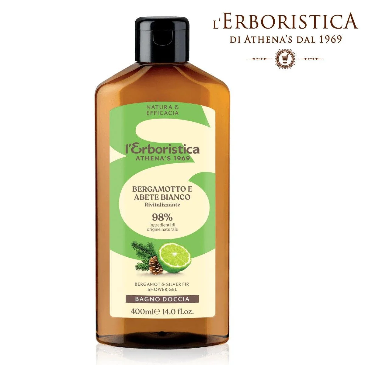 L'Erboristica Di Athena's bagno doccia "bergamotto & abete bianco" 400ml