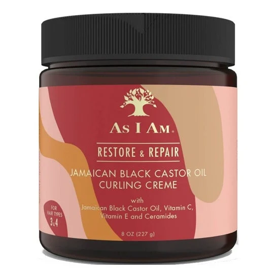 As I Am Restore & Repair Crema Ricci Definiti Ricino Nero 227g