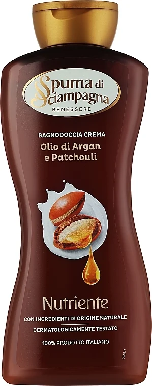 Crema-gel doccia con olio di argan e patchouli