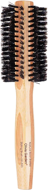 Spazzola in bambù con setole naturali, d.20