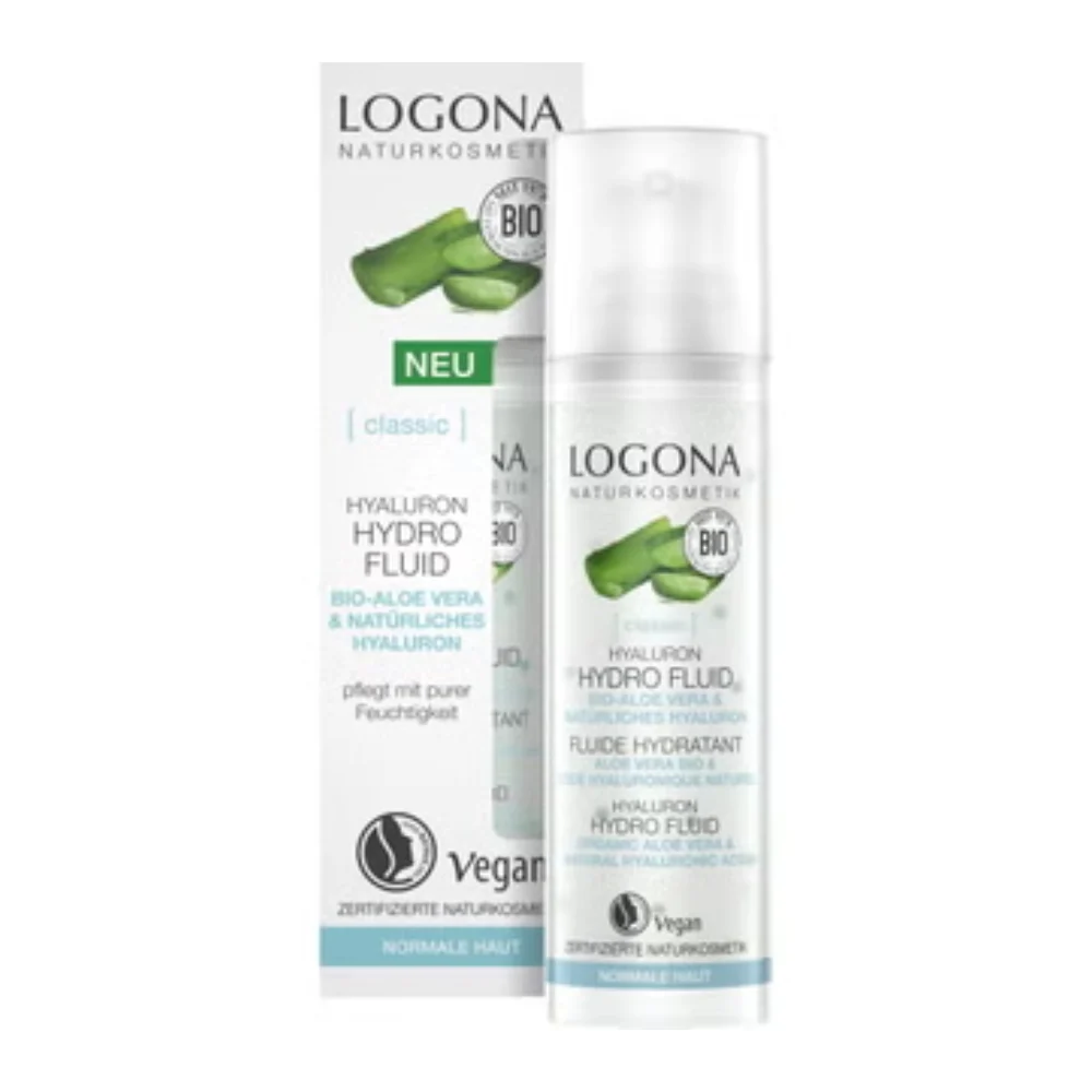 Logona CLASSIC Fluido Idratante Aloe Bio e Acido Ialuronico, 30 ml