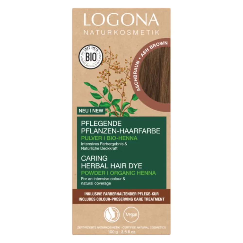 Logona Tinta Vegetale Castano Cenere, da 100 g