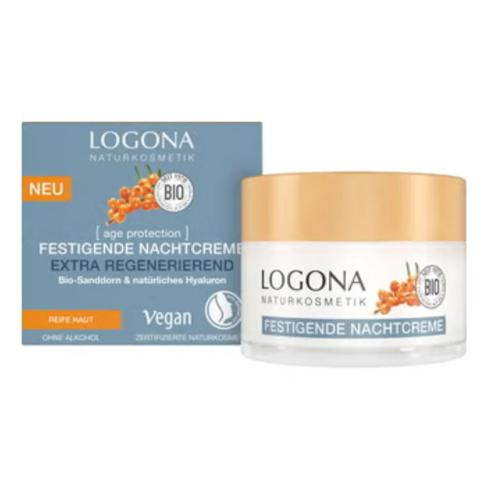 Logona Age Protection Crema Notte Extra Rigenerante, 50 ml