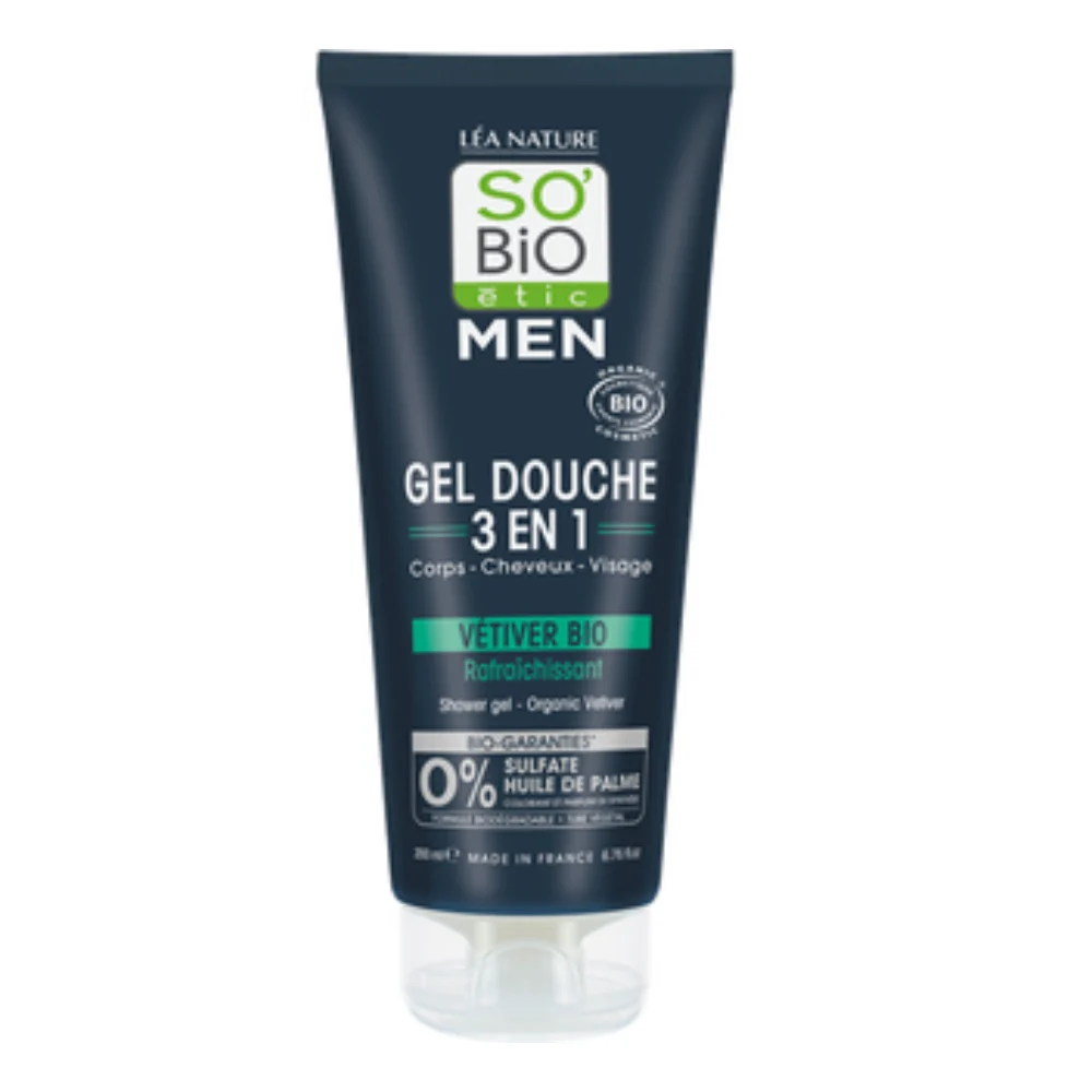 LÉa nature so bio étic UOMO Bagnodoccia 3in1 al Vetiver 200 ml