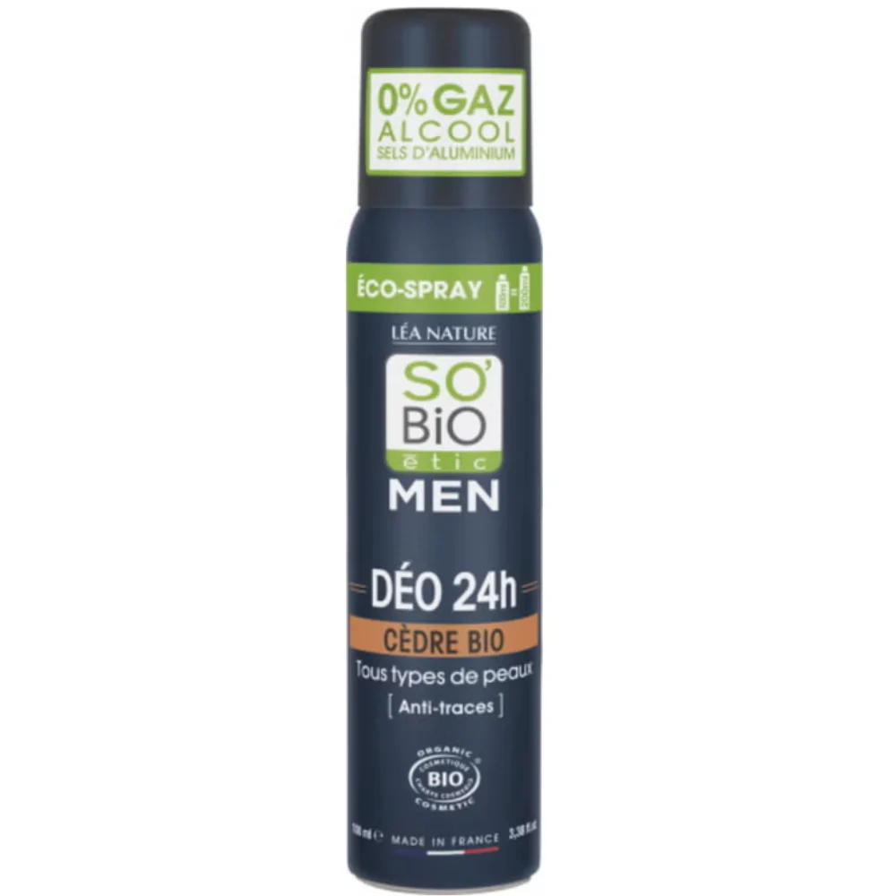 LÉa nature so bio étic UOMO Deodorante Spray al Cedro, 100 ml