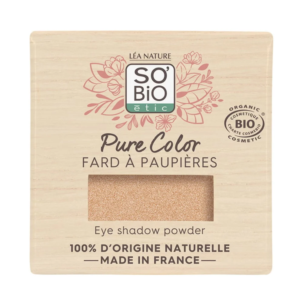 LÉa nature so bio étic Pure Color Ombretto, 01 Beige lumière (3 g)