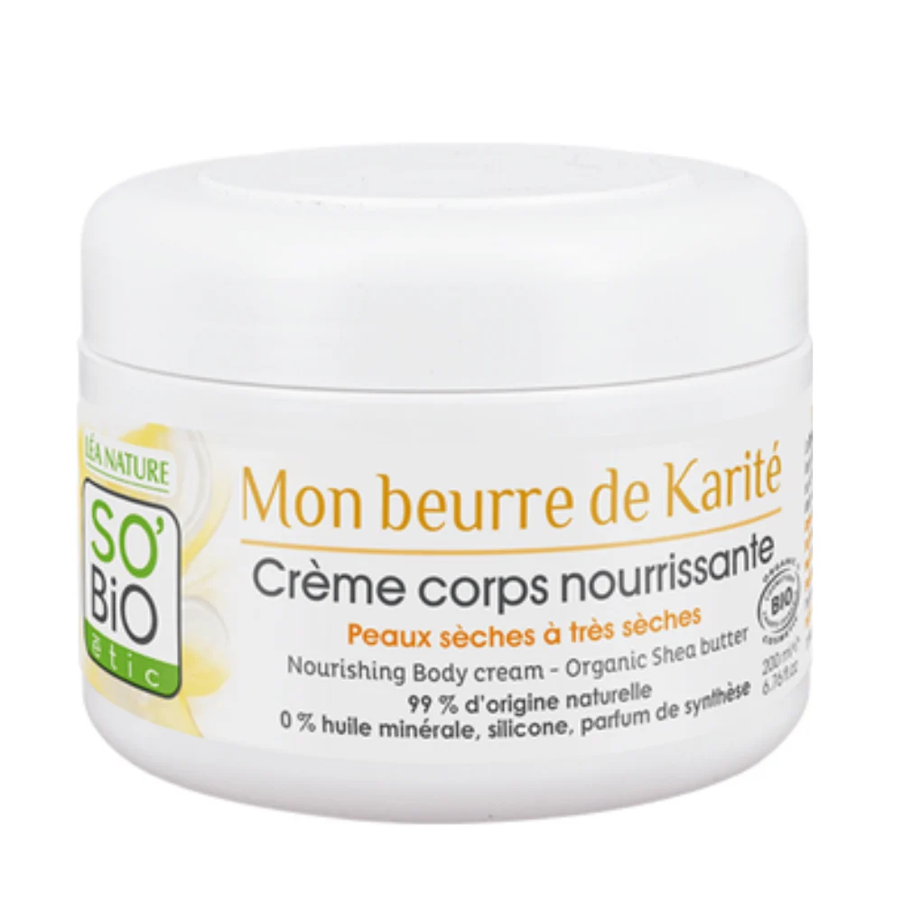 LÉa nature so bio étic Crema Corpo Nutriente al Burro di Karitè, 200 ml