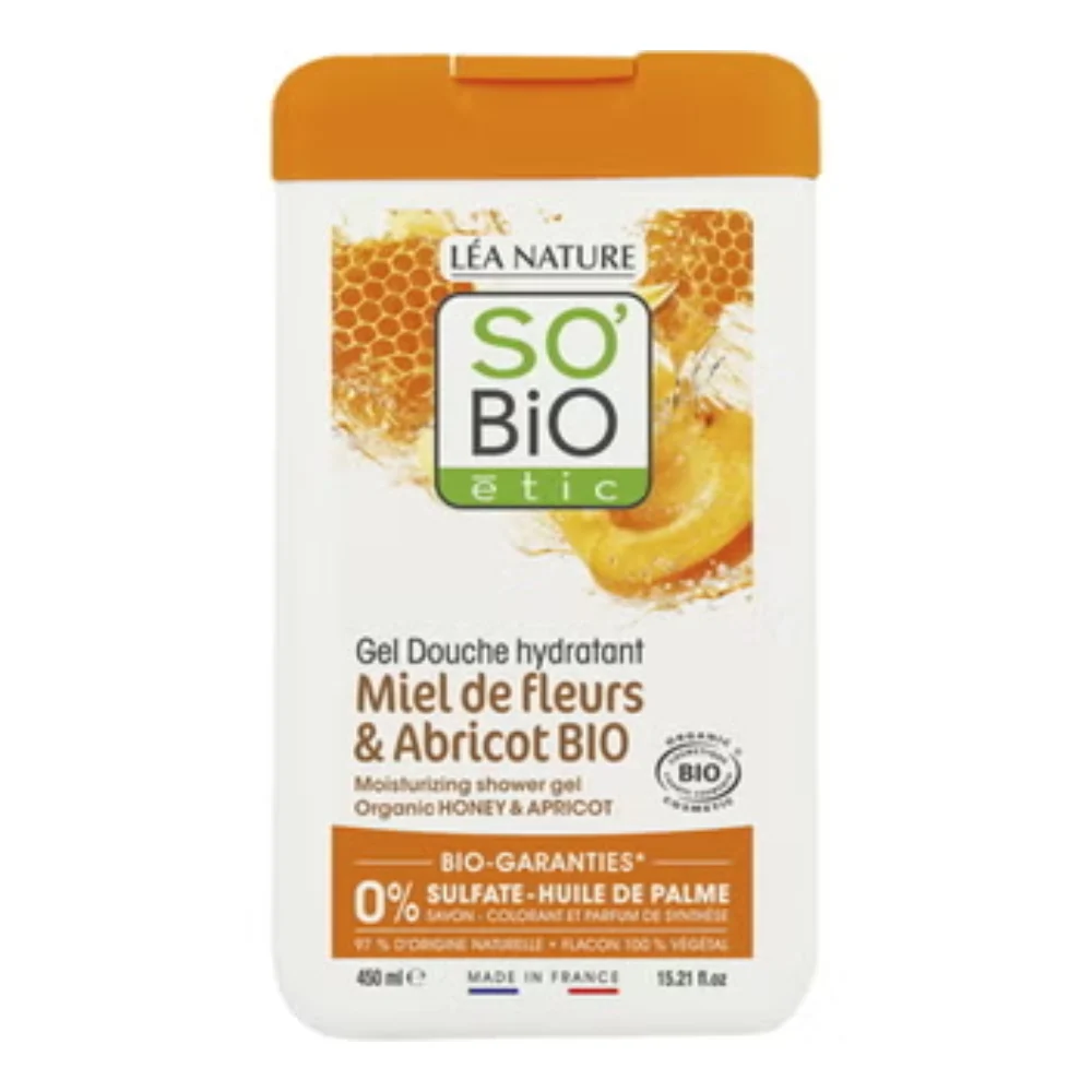 LÉa nature so bio étic Gel Doccia Miele e Albicocca 450 ml