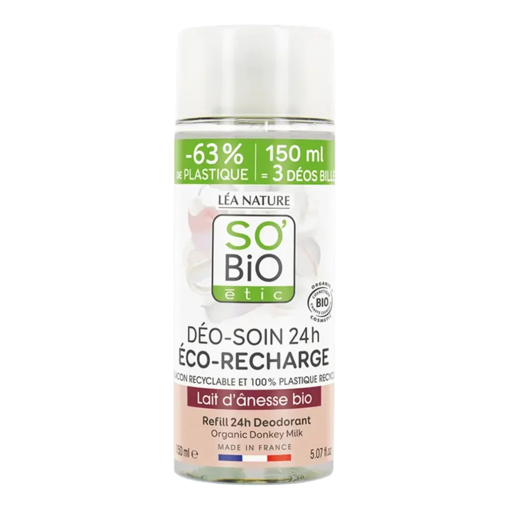 LÉa nature so bio étic Deodorante Roll-on al Latte d'Asina Ricarica 150 ml
