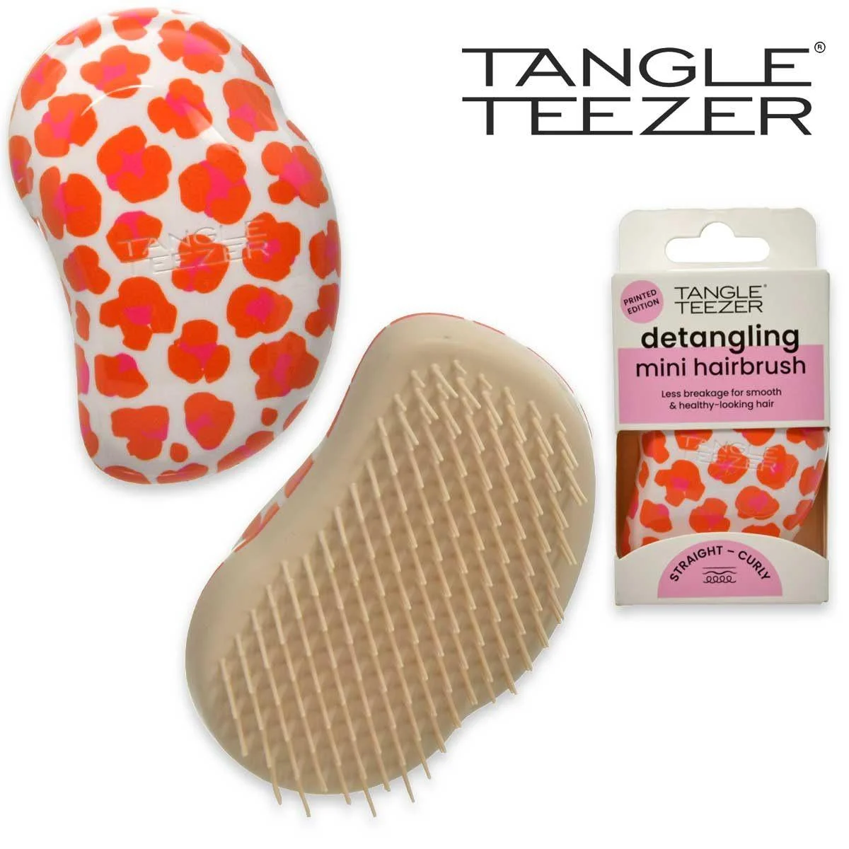 Tangle teezer the Original mini:orangemulty stampato
