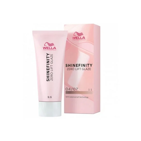 Wella Shinefinity Tinte Zero Lift Glaze Color 04/07 60ml