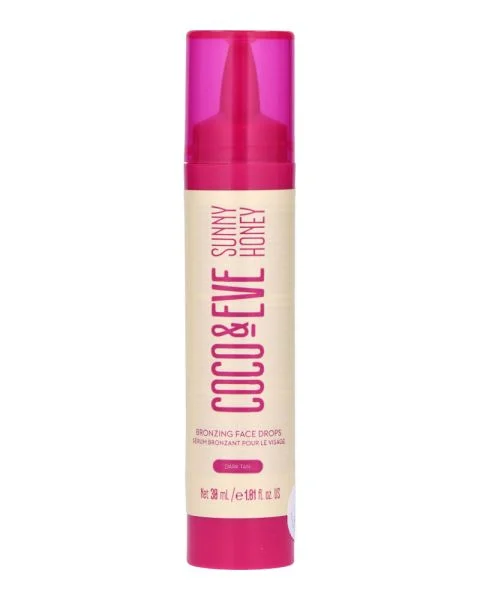 Coco & Eve Sunny Honey Bronzing Face Drops Dark Tan