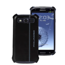 Blue Square Guscio Rigido Samsung Galaxy In Pelle