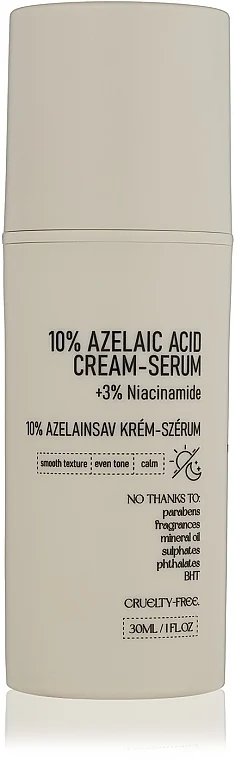Crema-siero con il 10% di acido azelaico