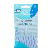 Tepe Spazzolini interdentali extra morbidi (0,6 mm blu, 8 pezzi)
