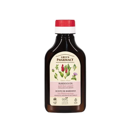 Green Pharmacy Olio Crescita Bardana Pepe Rosso 100ml