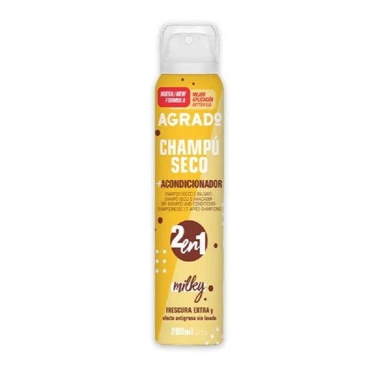 Agrado Champú Seco y Acondicionador 2 en 1 Milky 200ml