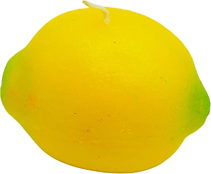 Candela decorativa a forma di limone