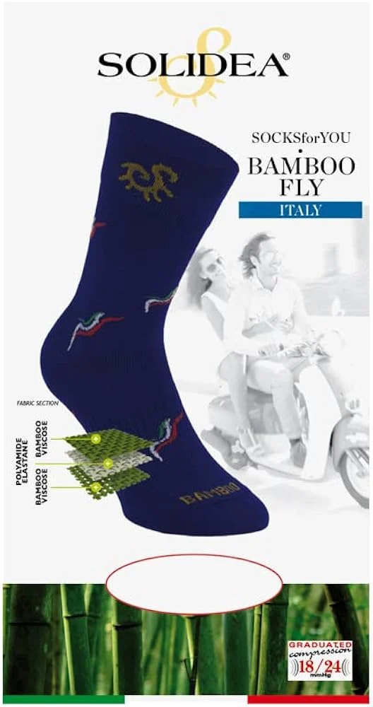 Solidea Socks For You Bamboo Fly Italy Compressione 18 24mmHg Grigio 1S